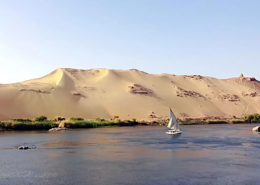 Dunas a orillas de Nilo